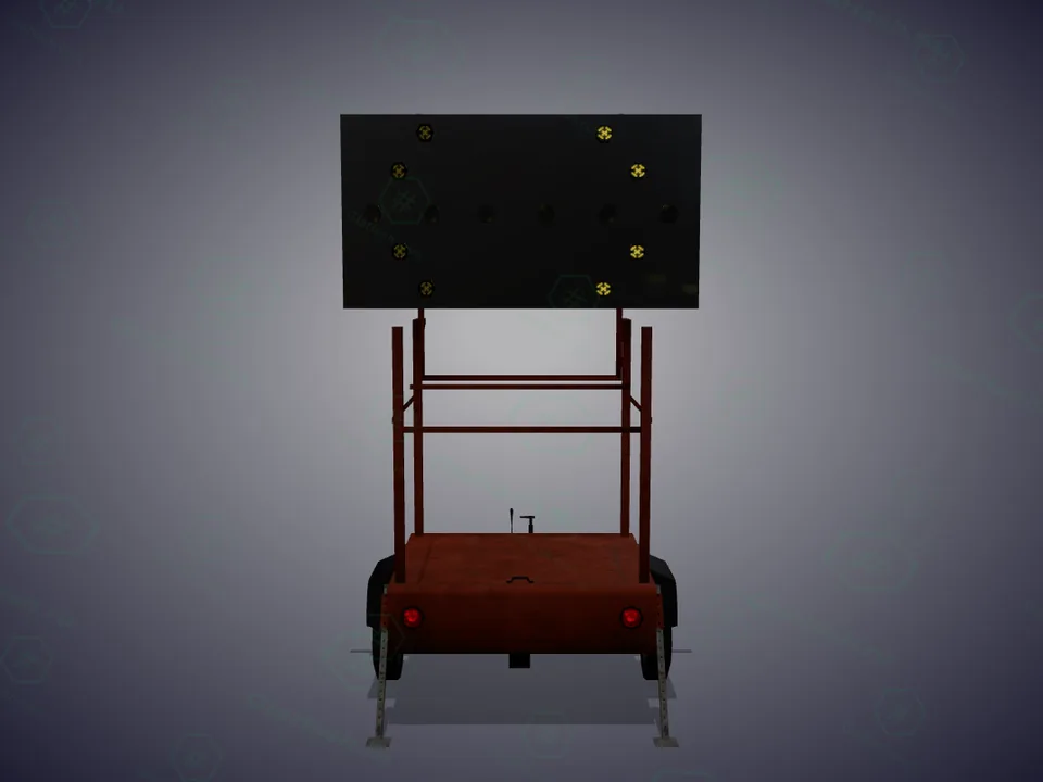 prop_trafficdiv_02 — trailer-mounted variable message sign · GTA 5 ...